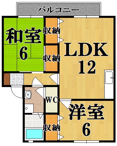 カサベルテＣ 102号室 間取り