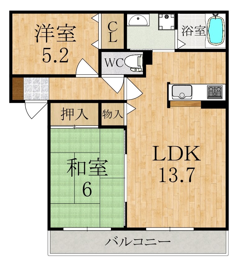 ラフィナートＣ 105号室 間取り