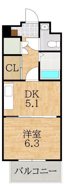 木津南パークサイドヴィレッヂ 320号室 間取り