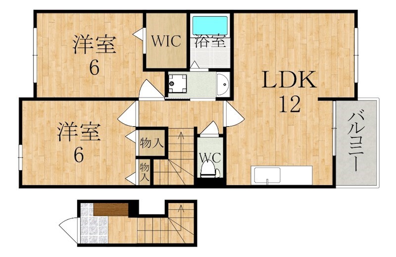 ジェントルハウス 206号室 間取り