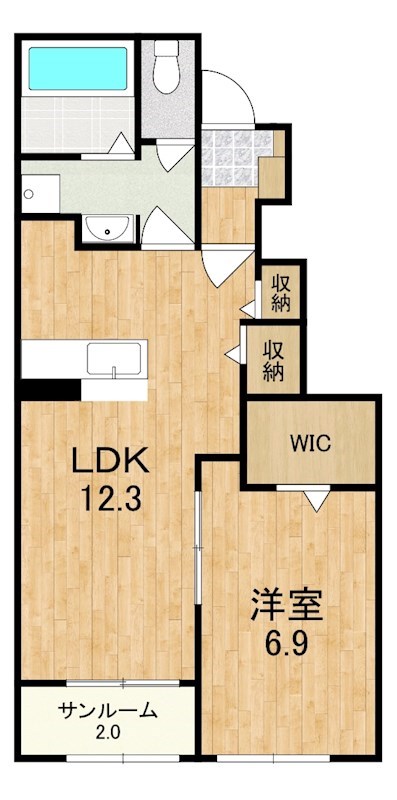 グレイス木津川Ⅱ  103号室 間取り