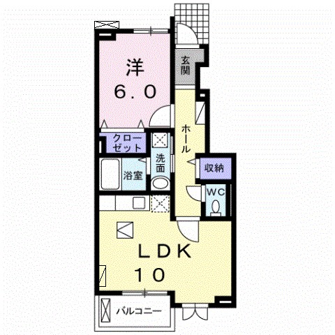 ブライトレジデンス 103号室 間取り