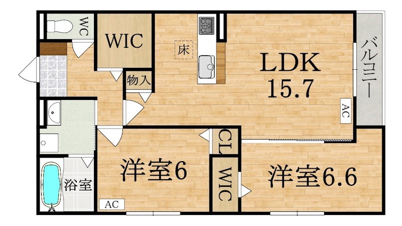 Daiya Soie（ダイヤ ソワ） 105号室 間取り