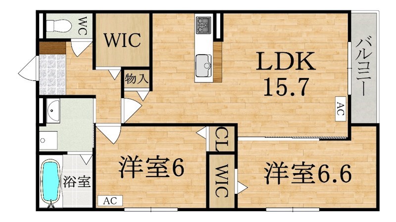 Daiya Soie（ダイヤ ソワ） 305号室 間取り