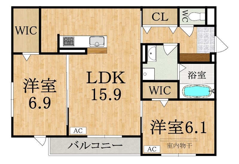 Daiya Soie（ダイヤ ソワ） 301号室 間取り