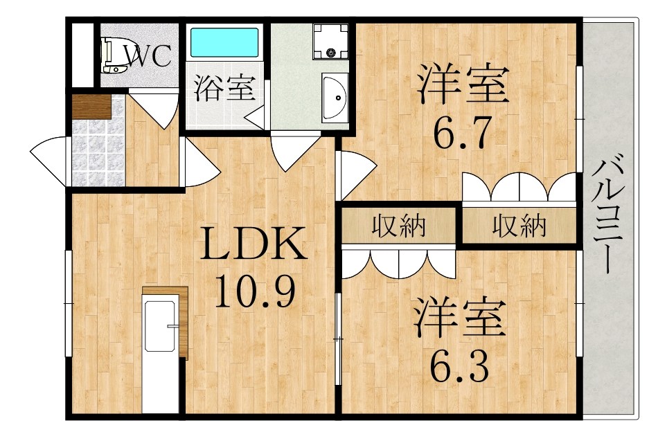 フォレスト・ヴィラ 205号室 間取り