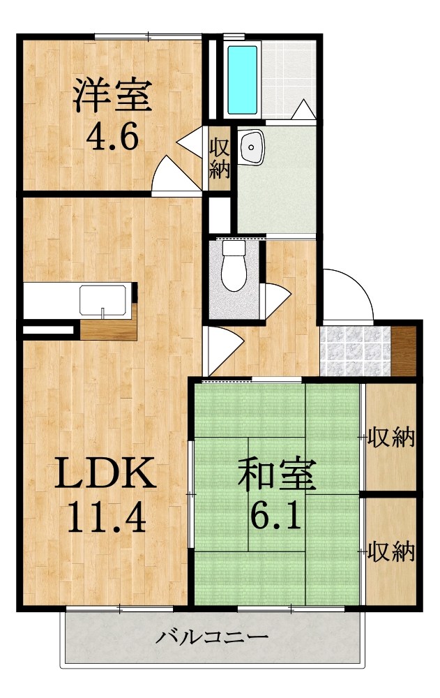 バリュージュ植善　C棟 間取り図
