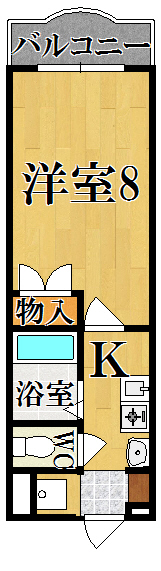 マンション万葉Ⅰ 308号室 間取り
