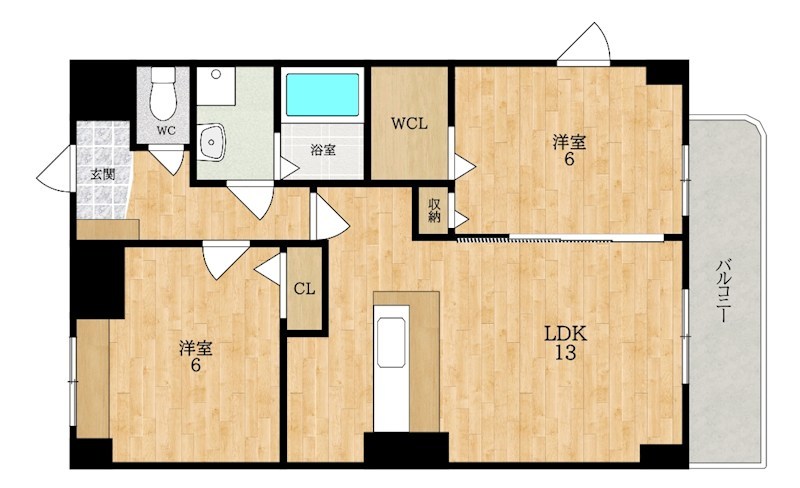 Ｈ．Ｔ．ミニョンⅡ（2） 間取り