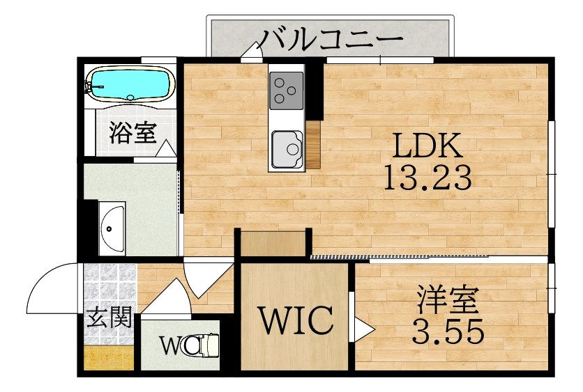 グランデSG 201号室 間取り