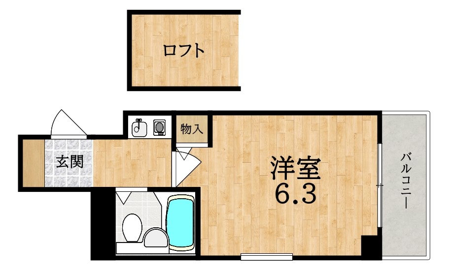 フラッツ郡山  間取り