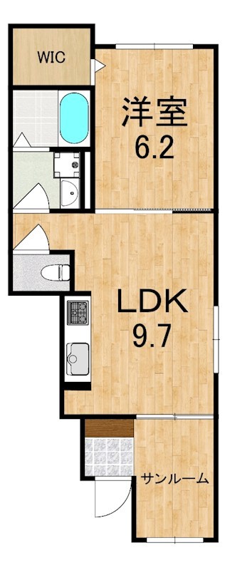 リエール 102号室 間取り