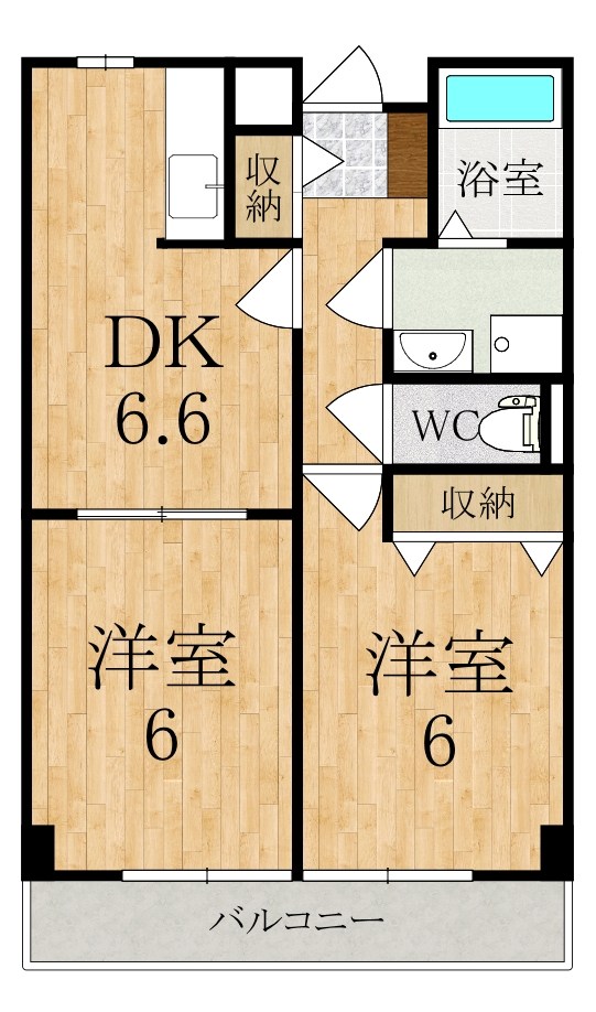 ソル・レヴェンテ 202号室 間取り
