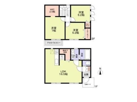 フォレストメゾン橿原和田町A・B棟 間取り