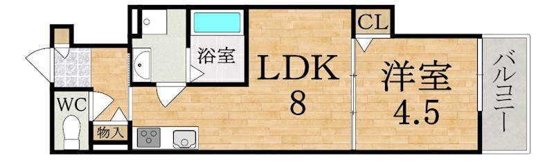 クレアール東岡町 間取り