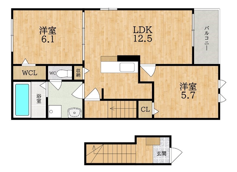 フォレ・リヴィエールⅡ 間取り