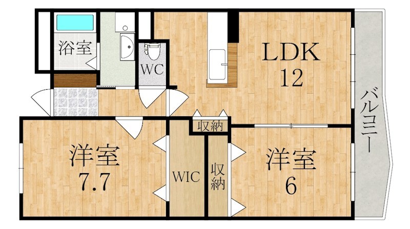 ル・グラン・リヴィエール 405号室 間取り