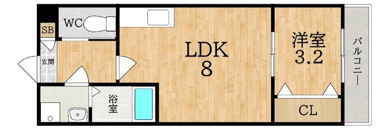 ジーメゾン大和郡山小泉 202号室 間取り
