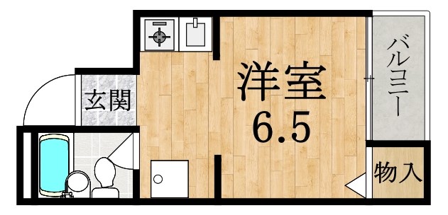 PALハウス大深 201号室 間取り
