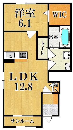 アバンツァート 201号室 間取り