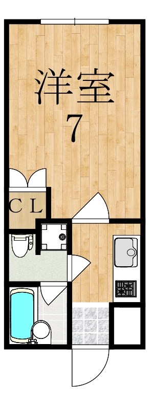 リヴェルテ生駒 501号室 間取り