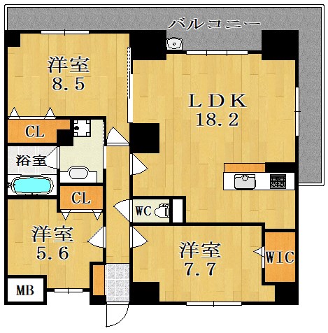 アートスクエア新大宮 401号室 間取り