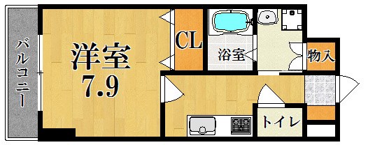 Ｔ・Ｋビル西大寺 NORTH 807号室 間取り