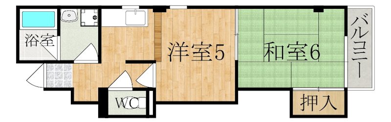 コーポ島田 501号室 間取り