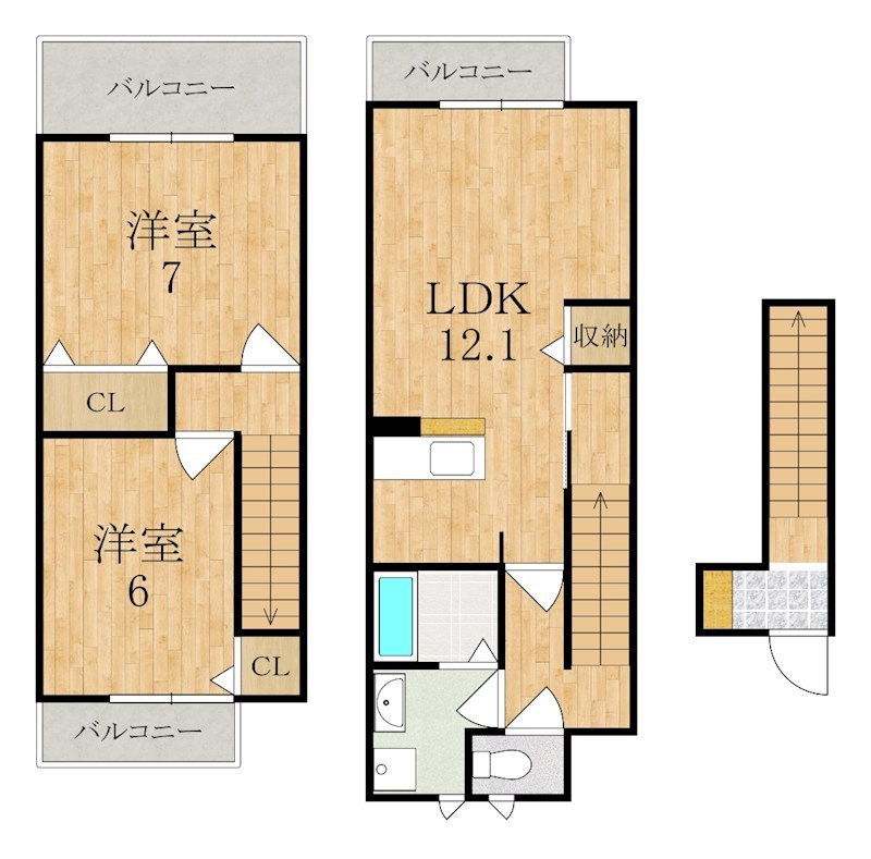 イーストアルカディア 202号室 間取り