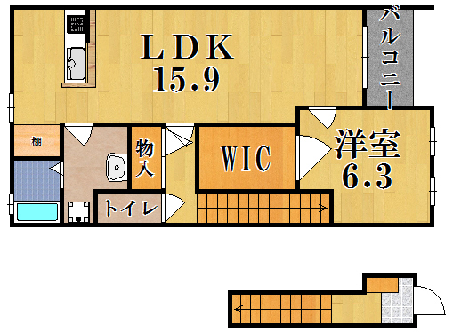 La・Rochelle(ラ・ロシェル) 202号室 間取り