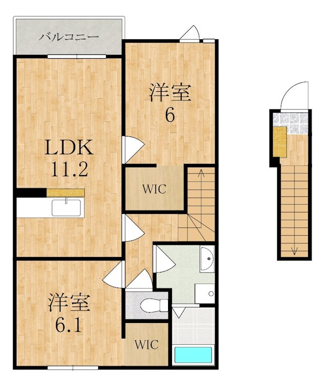 アルカンシエルⅡ 203号室 間取り