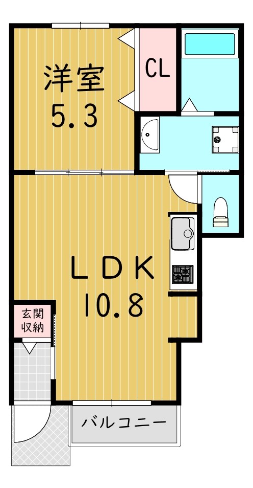 casaかしば 103号室 間取り