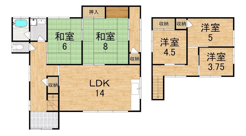 ハウス六条 間取り