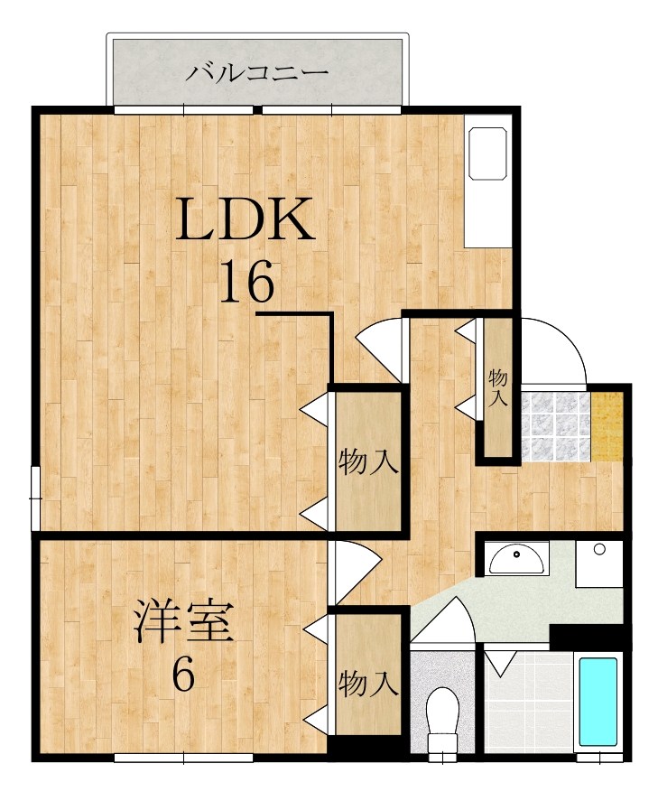 アネシス　Ｄ棟 205号室 間取り