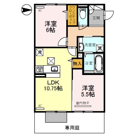 メゾン・ド・ロワール 105号室 間取り