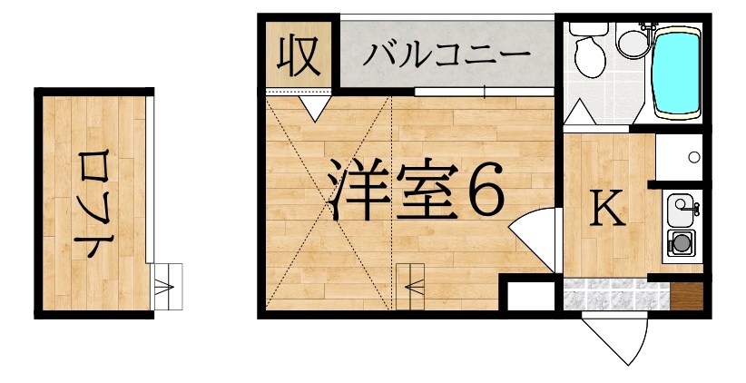 シティパレスJR郡山駅前P2 間取り
