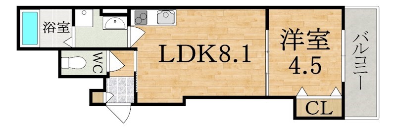 クレアール小泉東Ⅱ 間取り