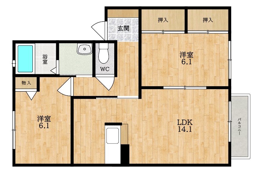 ＤＥＬ　ＡＲＺＴ（デル　アルツト） 間取り