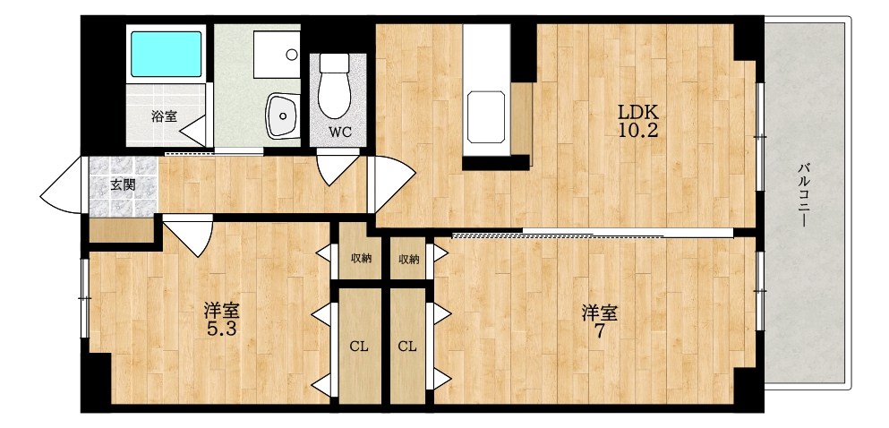 カーサレイメイ　Ｂ棟 間取り