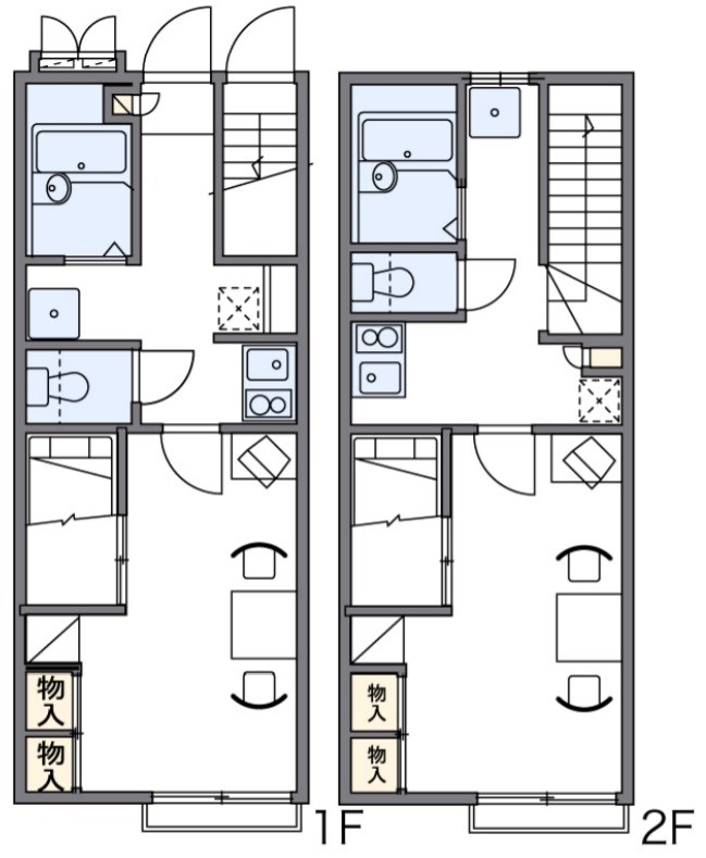 レオパレス悠 205号室 間取り