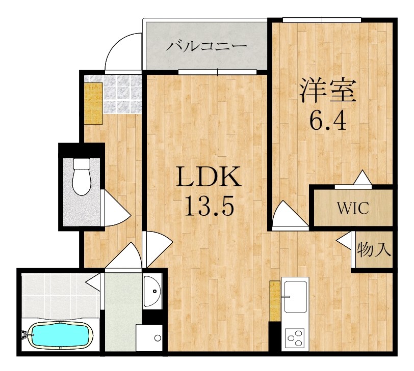 ヴェルデ　ルーチェ 104号室 間取り