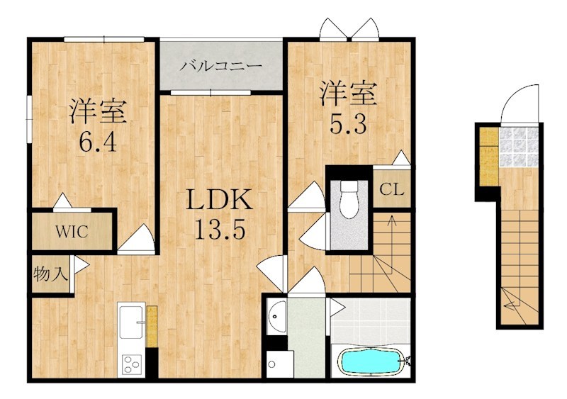 ヴェルデ　ルーチェ 207号室 間取り