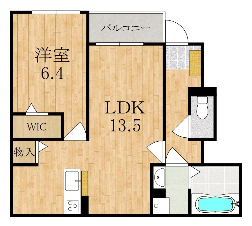 ヴェルデ　ルーチェ 102号室 間取り