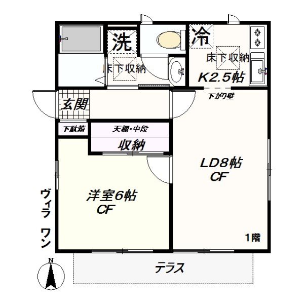 ヴィラ　ワン 間取り