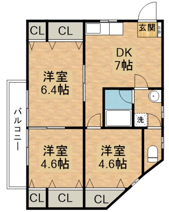 ドエルサンコートⅡ 間取り