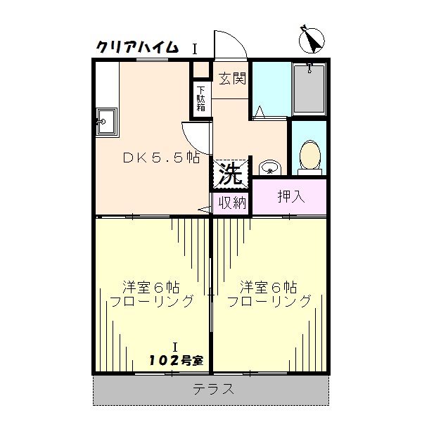 クリアハイムⅠ 間取り