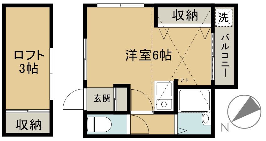 コーポ雅 間取り