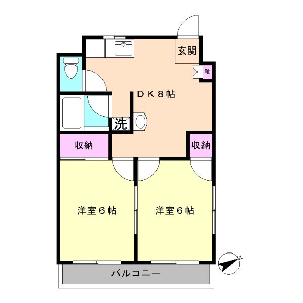 仲宿セントラルコート 間取り