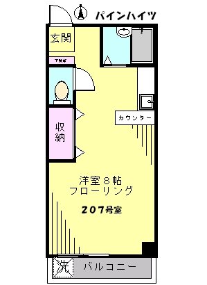 パインハイツ 間取り