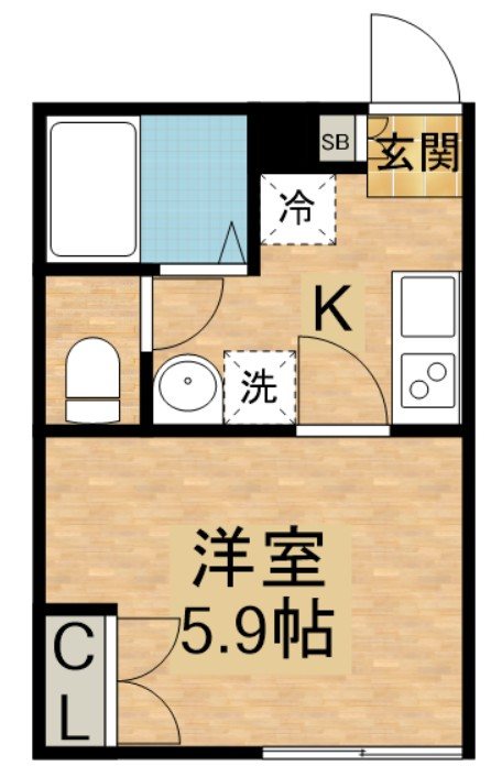 早稲田鶴巻町IMAハウス 間取り